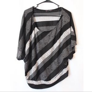 HEARTSOUL Striped Tee Shirt 3X